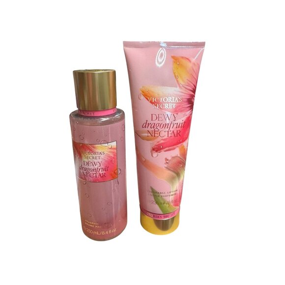 Victoria's Secret 2pc Dewy Dragon Fruit Nectar NEW - Picture 1 of 3